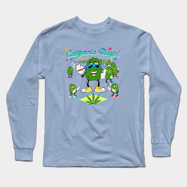 California Blazin' Long Sleeve T-Shirt by Charlie8090